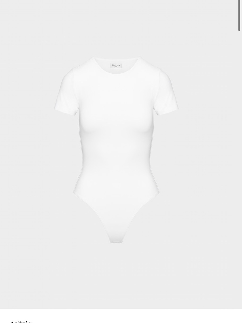 Babaton White Short-Sleeve One-Piece Swimsuit